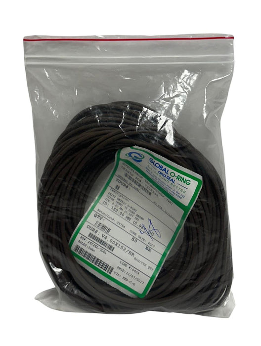 48 GLOBAL O-RING AND SEAL V4.00X152/BR / 4X152 METRIC O-RINGS 152mm 75 DURO NSMP