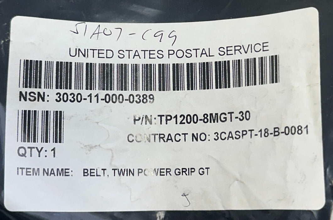 GATES TP1200-8MGT-30 / TP12008MGT30 POWERGRIP GT2 TWIN POWER BELT 30mm W NSNP
