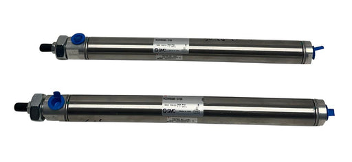 2 SMC NCDMB088-0756 / NCDMB0880756 PNEUMATIC CYLINDERS 7/8'' BORE 250PSI NSNP