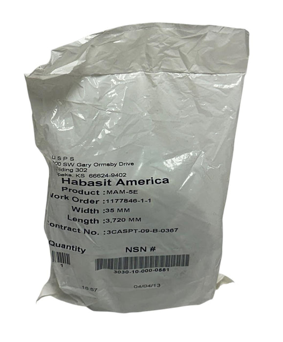 10 HABASIT AMERICA MAM-5E / MAM5E CONVEYOR BELTS W: 35mm L: 3,720mm OEM NSFS