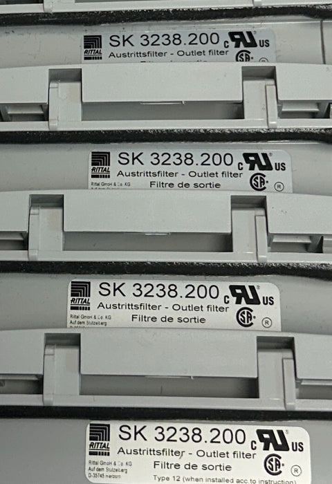 4 RITTAL SK 3238.200 / SK3238200 AIR OUTLET FILTERS STANDARD 3238.200 NSNP