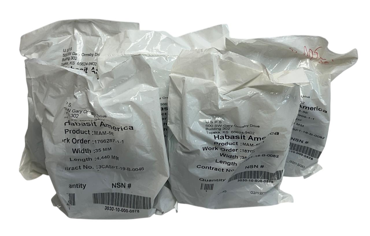 5 HABASIT AMERICA MAM-5E / MAM5E CONVEYOR BELTS W: 35mm L: 4,440mm OEM NSFS