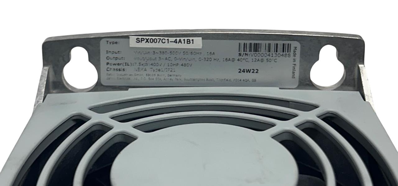 EATON SPX007C1-4A1B1 / SPX007C14A1B1 SPX9000 FREQUENCY DRIVE 7.5kW/10HP 3PH NSMP