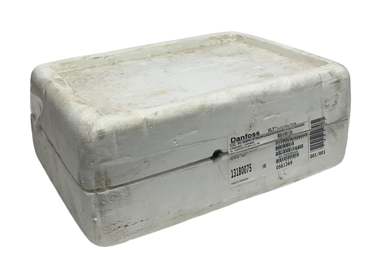DANFOSS FC-302PK75T5E20H2XGXXXXSXXXXAXBXCXXXXDX / 131B0075 VLT DRIVE 1HP NSMP