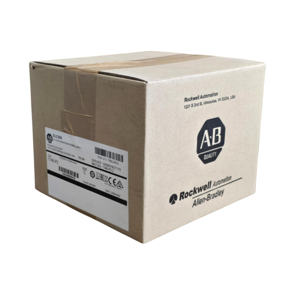 ALLEN BRADLEY 1746-P2 /C SLC500 SLC RACK MOUNT POWER SUPPLY 120/240 VAC, 5A NSFS