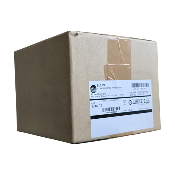 ALLEN BRADLEY 1746-P2 /C SLC500 SLC RACK MOUNT POWER SUPPLY 120/240 VAC, 5A NSFS