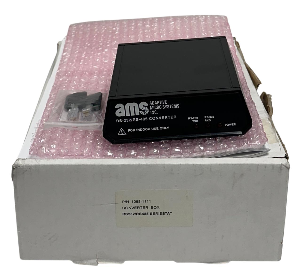 ADAPTIVE MICRO SYSTEMS AMS 1088-1111 / 10881111 RS-232/RS-485 CONVERTER BOX NSMP