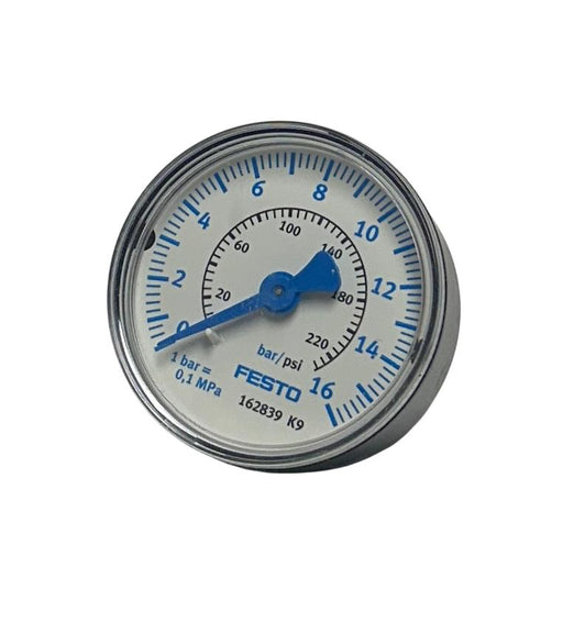4 FESTO MA-50-16-1/4-EN / 162839 SERIES K9 MANOMETER PRESSURE GAUGES 0-16 NSMP