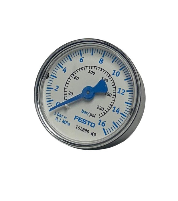 4 FESTO MA-50-16-1/4-EN / 162839 SERIES K9 MANOMETER PRESSURE GAUGES 0-16 NSMP
