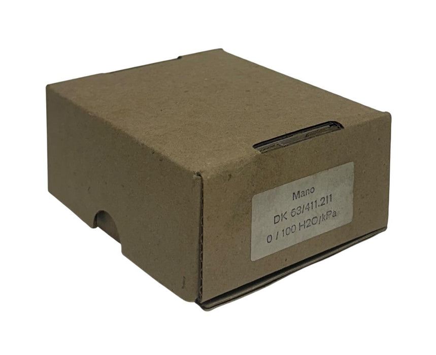 HAENNI DK 63/411.211 / DK63411211 MANO PRESSURE GAUGE 0/100 H2O/kPa OEM NSMP