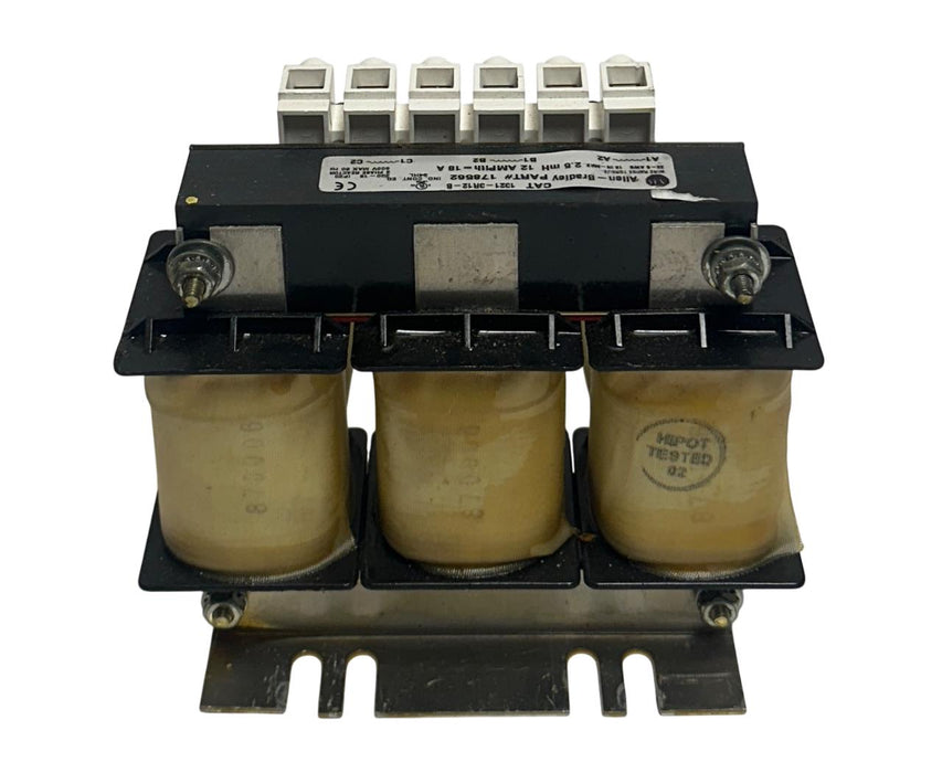 ALLEN BRADLEY 1321-3R12-B / 178562 LINE REACTOR 2.5mH 3PH 13213R12B USNP