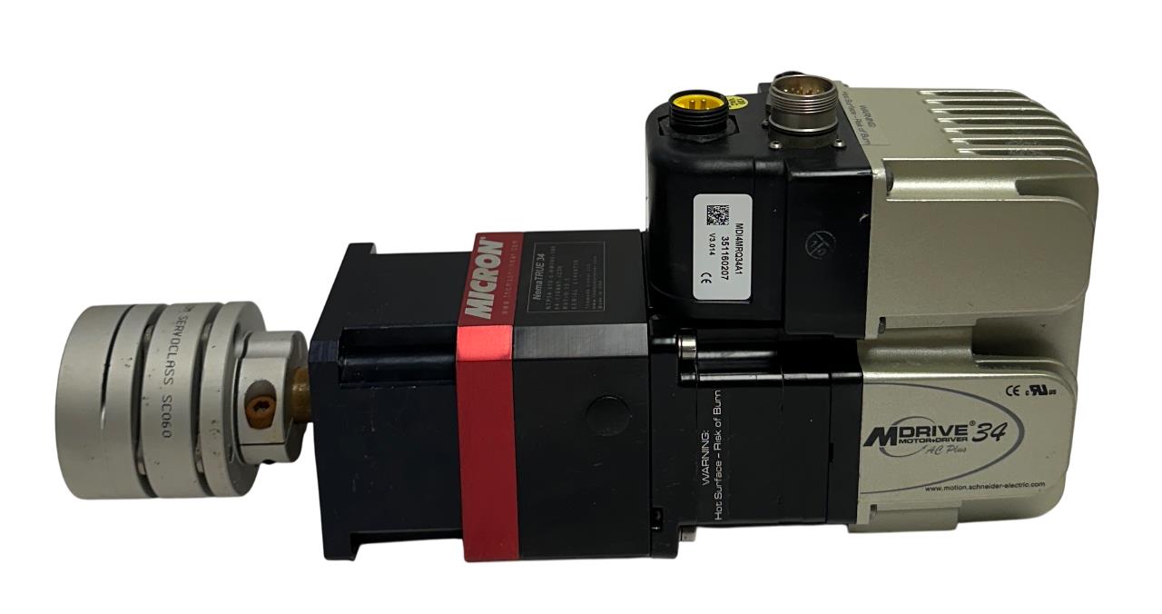 SCHNEIDER ELECTRIC MDI4MRQ34A1 MDRIVE 34 AC PLUS MOTOR + DRIVER W/ GEARBOX USNP