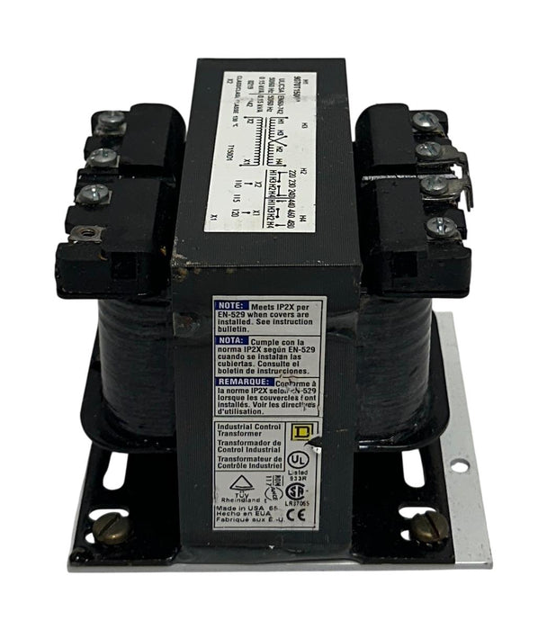 SQUARE D SCHNEIDER 9070T150D1 CHASSIS MOUNT CONTROL TRANSFORMER 220-480V USNP