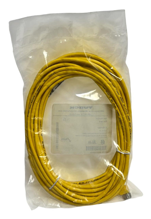 2 TURCK PKW 3M-6 / U2506-29 SINGLE-ENDED PICOFAST CORDSETS 3M YELLOW NSFS