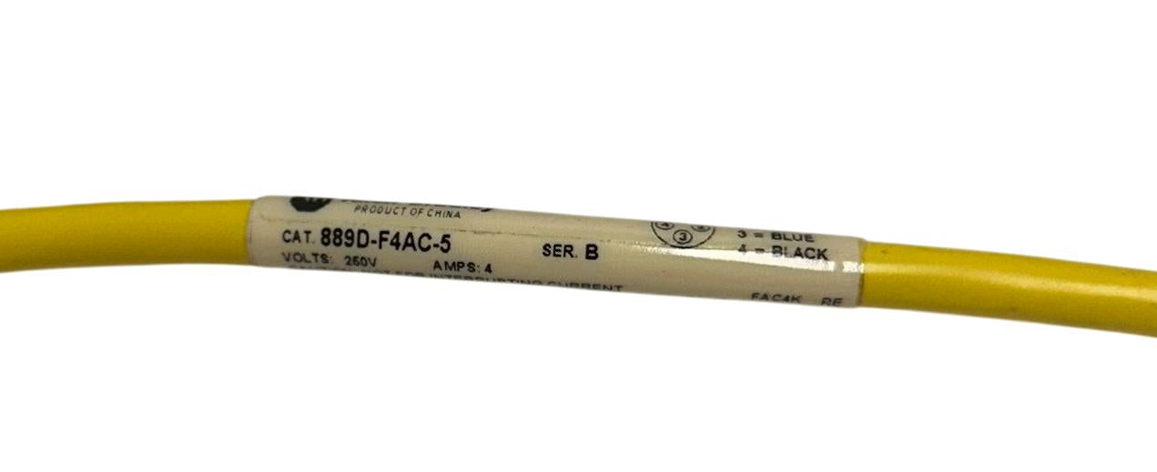 2 ALLEN BRADLEY 889D MICRO CORDSETS 889D-R4AE-5 /B 889D-F4AC-5 /B OEM 5M NSNP