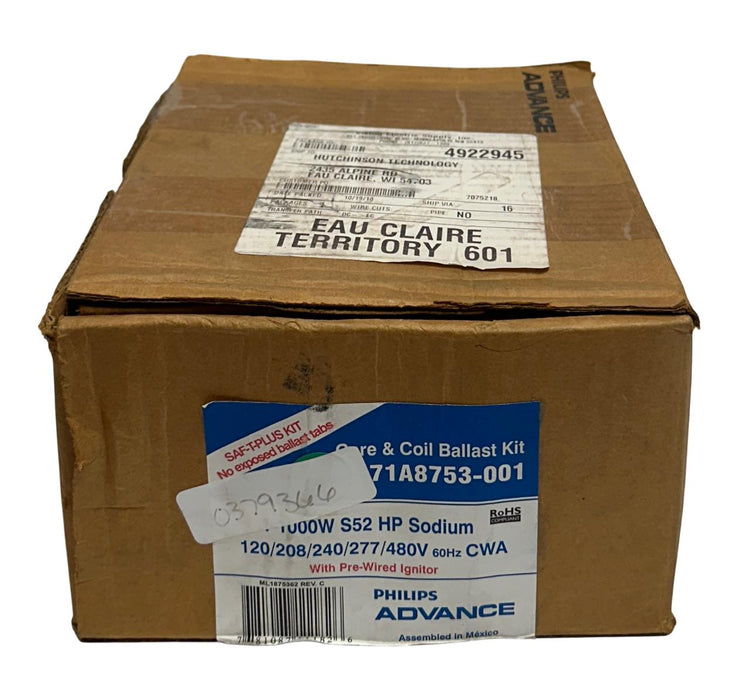 PHILIPS ADVANCE 71A8753-001 / 71A8753001 SAF-T-PLUS BALLAST KIT CORE/COIL NSMP
