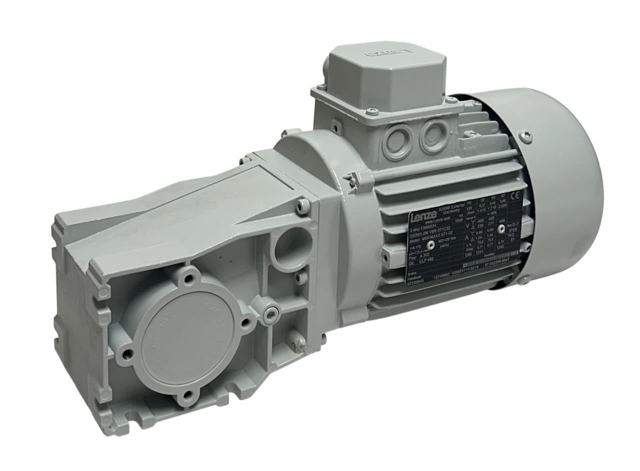 LENZE GKR03-2M VBR 071C32 / MDEMAXX 071-32 GEARMOTOR BEVEL GEARBOX 15249082 NSNP