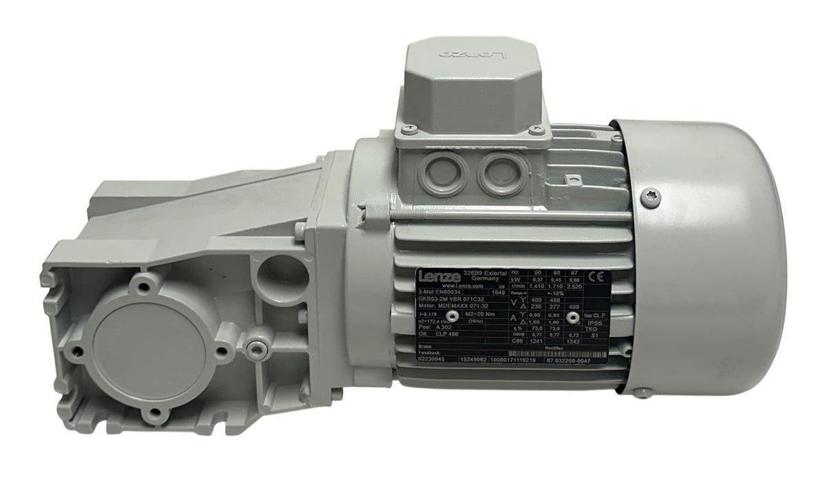 LENZE GKR03-2M VBR 071C32 / MDEMAXX 071-32 GEARMOTOR BEVEL GEARBOX 15249082 NSNP
