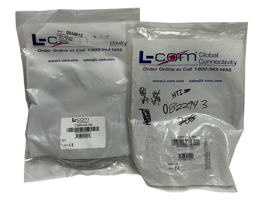 2 L-COM PREMIUM USB CABLES CSMUAB-3M / CSMUAA-5M TYPE A-B / A-A 3M/5M NSMP