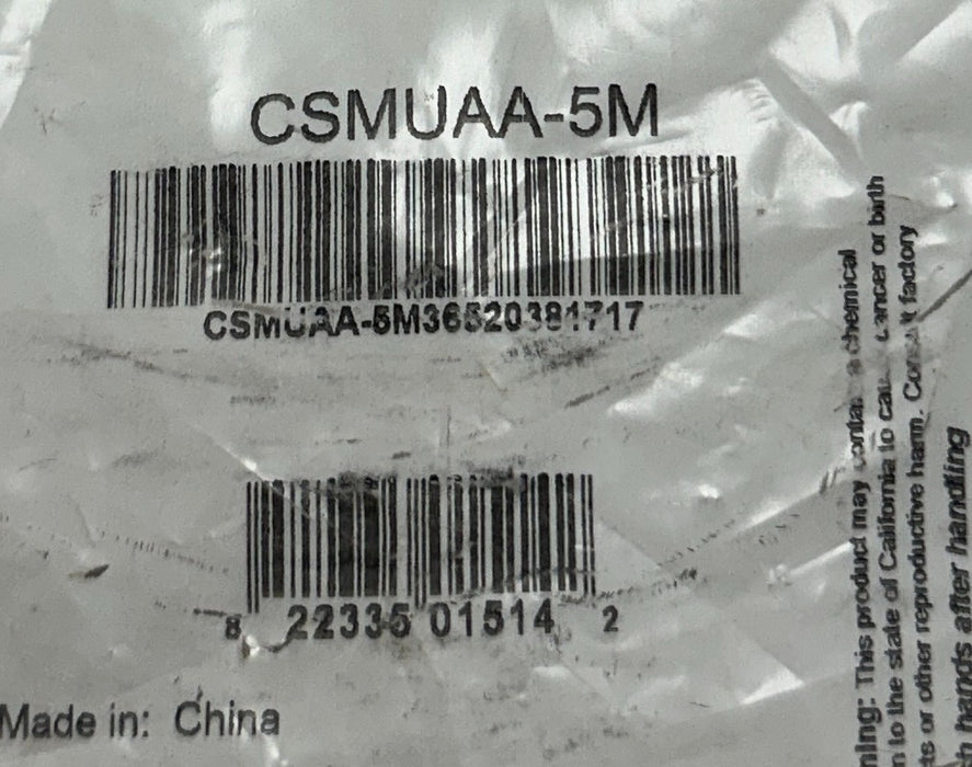 2 L-COM PREMIUM USB CABLES CSMUAB-3M / CSMUAA-5M TYPE A-B / A-A 3M/5M NSMP