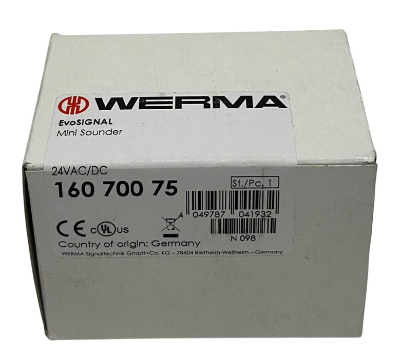 WERMA 160 700 75 / 16070075 EvoSIGNAL MINI SOUNDER / HORN 24VAC/DC OEM NSMP