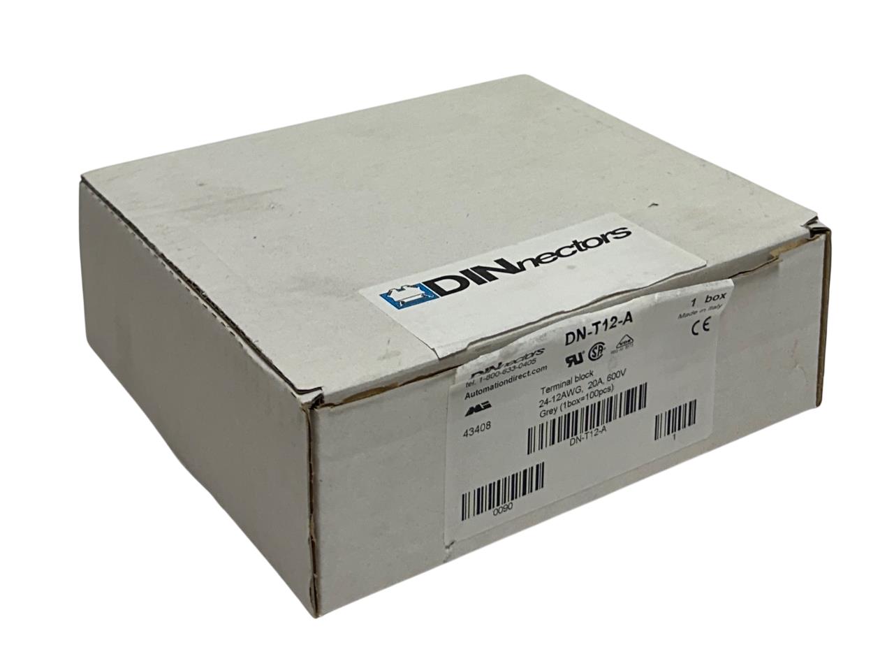 95 AUTOMATIONDIRECT DN-T12-A / DNT12A DINnectors TERMINAL BLOCKS 20A 600V NSMP