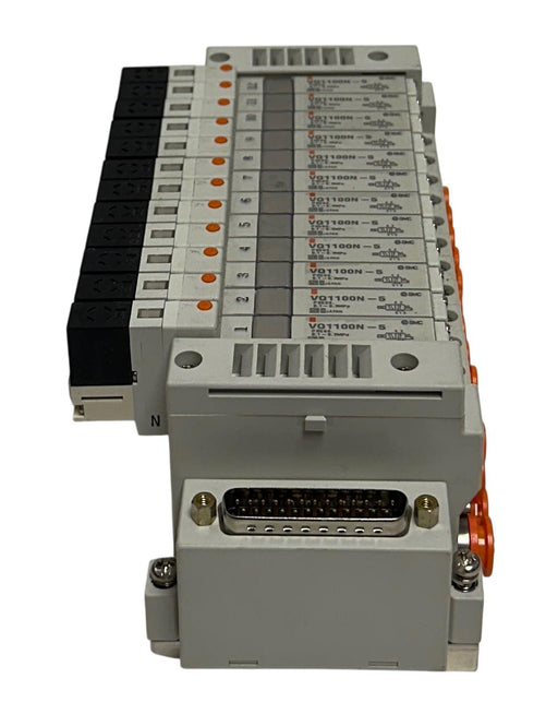 SMC EXH MANIFOLD BANK/BLOCK 12-PORT W/ VQ1100N-5 SOLENOID VALVES 24VDC USNP