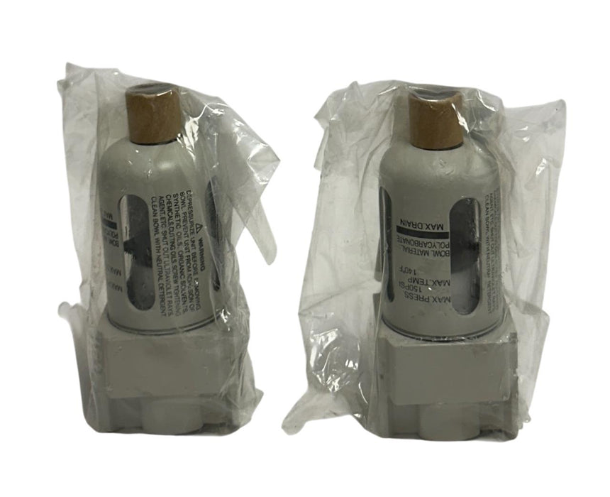 2 SMC AF20-N02-CZ-A / AF20N02CZA PNEUMATIC AIR FILTERS 1/4'' NPT NSFS