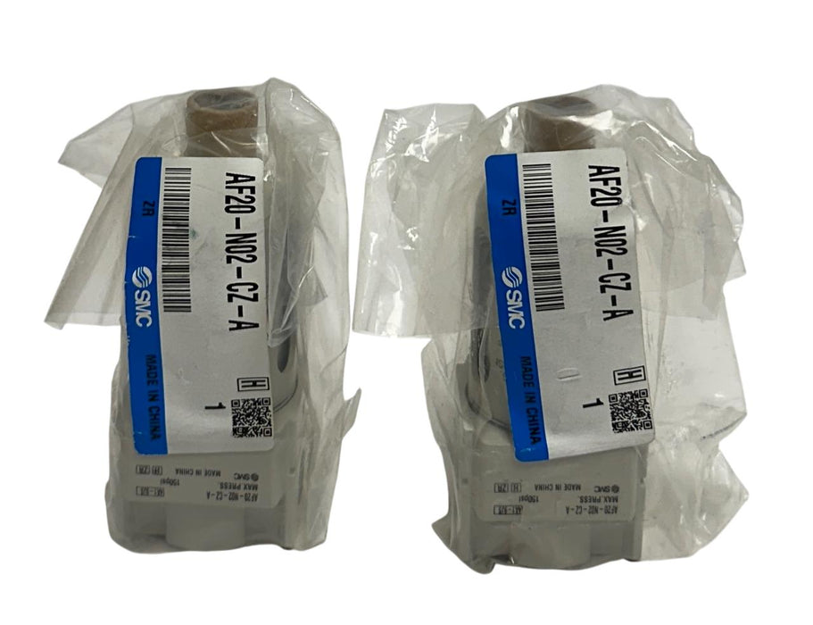 2 SMC AF20-N02-CZ-A / AF20N02CZA PNEUMATIC AIR FILTERS 1/4'' NPT NSFS