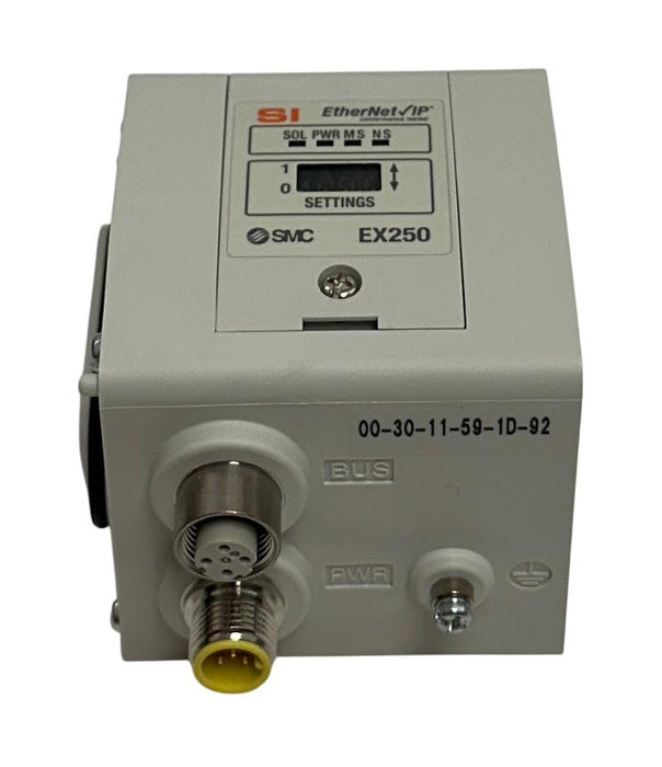 SMC EX250-SEN1-X145 / EX250SEN1X145 EtherNet/IP SERIAL INTERFACE UNIT NSMP