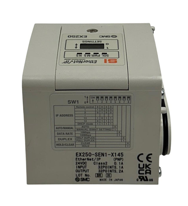 SMC EX250-SEN1-X145 / EX250SEN1X145 EtherNet/IP SERIAL INTERFACE UNIT NSMP