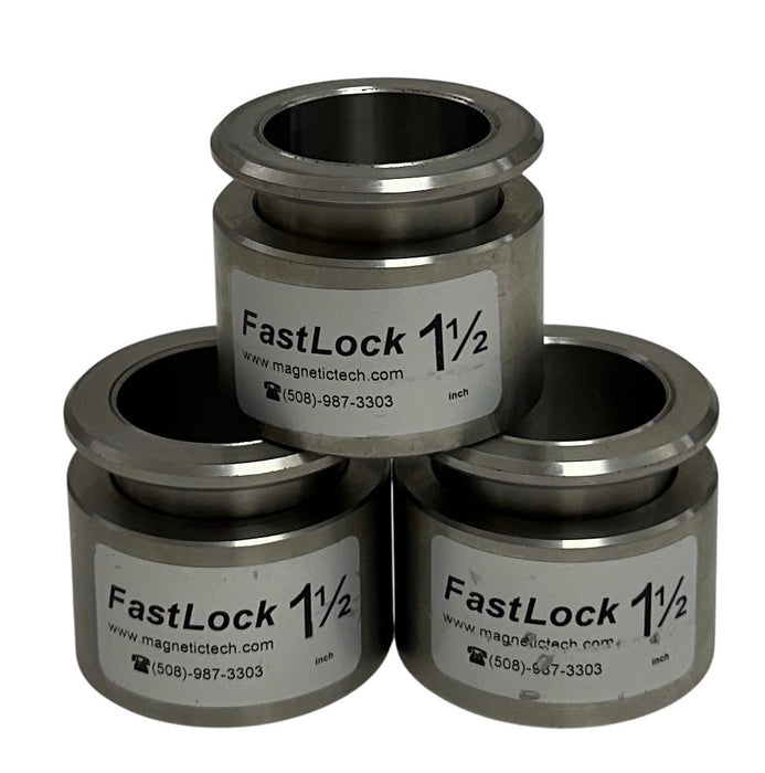 3 MAGNETIC TECH FastLock 1-1/2'' SHAFT LOCKING COLLARS QUICK-RELEASE NSNP