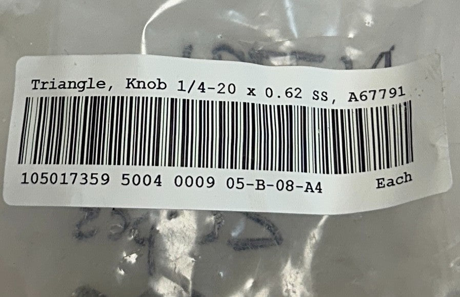 6 TRIANGLE 05-B-08-A4 / A67791 / 105017359 OEM KNOBS 1/4-20x0.62 SS NSNP