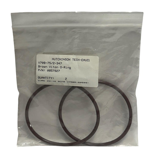 2 AAVID V708-75/2-347 / 0857927 BROWN O-RINGS 75 DUROMETER V708752347 NSMP