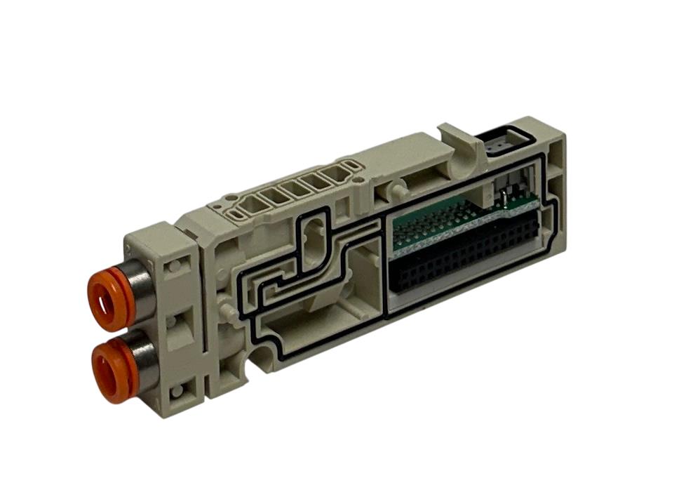 SMC SV1000-50-1A-N7 / SV1000501AN7 MANIFOLD BLOCK SS5V1 1/4'' TUBE FIT NSNP