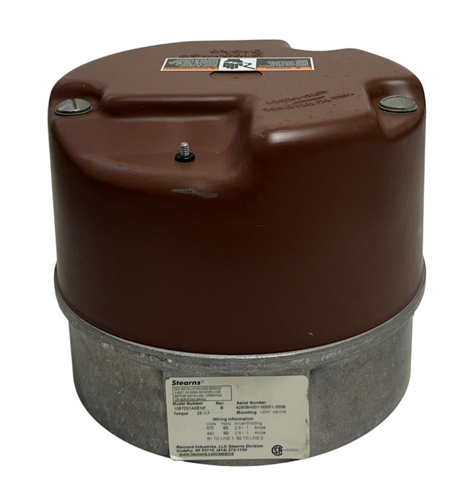 STEARNS 1087031A0ENF Rev. B BRAKE ASSEMBLY 25LB-FT VERTICAL MOUNT 480-575V NSNP