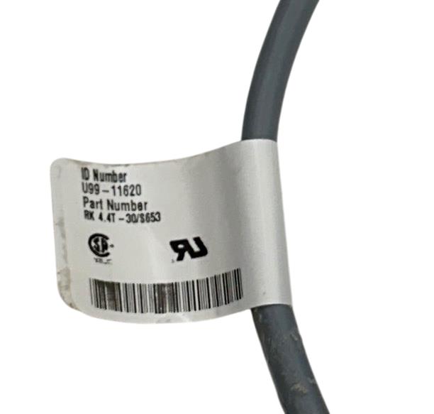 TURCK U99-11620 / RK 4.4T-30/S653 EUROFAST M12 CORDSET 30M SINGLE-ENDED NSNP
