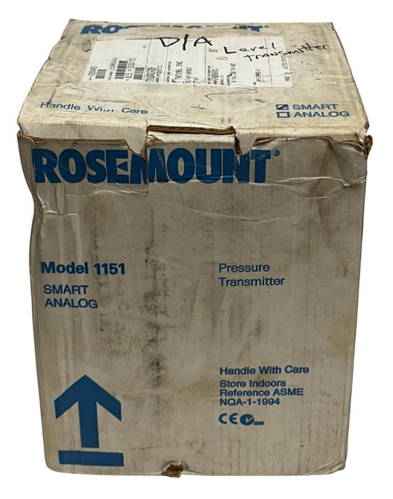 ROSEMOUNT 1151GP4S12M1B1 MODEL 1151 SMART PRESSURE LEVEL TRANSMITTER 45VDC NSMP