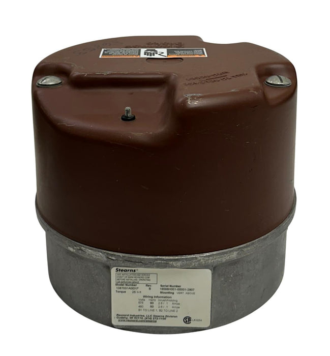 STEARNS 1087031A0ENF Rev. B BRAKE ASSEMBLY 25LB-FT VERTICAL MOUNT 480-575V USNP