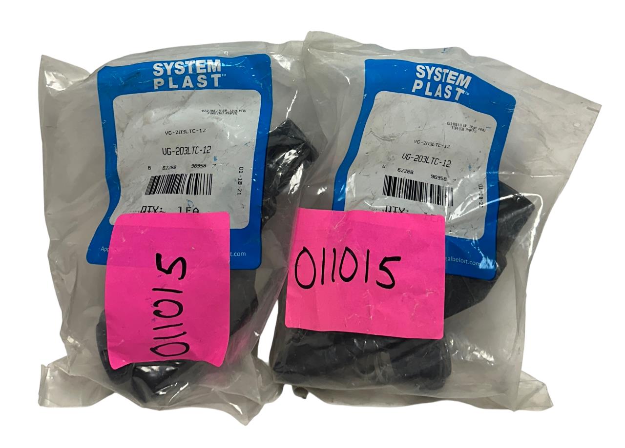 2 SYSTEM PLAST VG-203LTC-12 / VG203LTC12 SWIVEL BRACKET SUPPORTS FOR RAILS NSFS