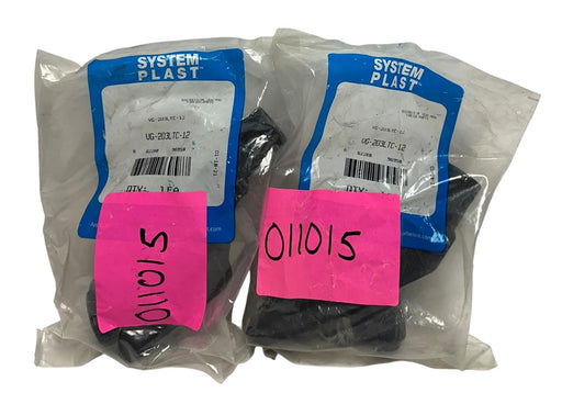 2 SYSTEM PLAST VG-203LTC-12 / VG203LTC12 SWIVEL BRACKET SUPPORTS FOR RAILS NSFS