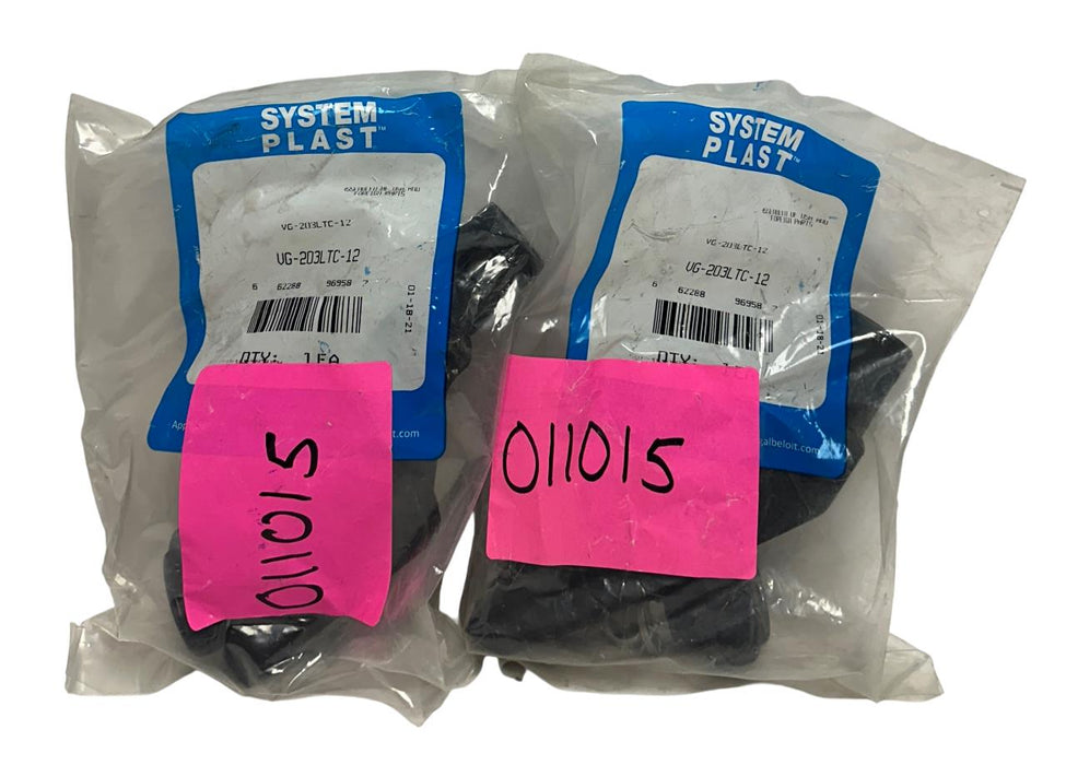 2 SYSTEM PLAST VG-203LTC-12 / VG203LTC12 SWIVEL BRACKET SUPPORTS FOR RAILS NSFS