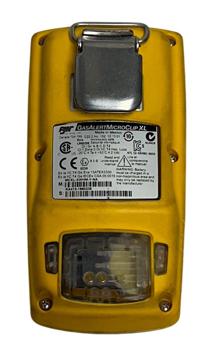 HONEYWELL BW MCXL-XWHM-Y-NA / GasAlert MicroClip XL GAS MONITOR / DETECTOR USNP