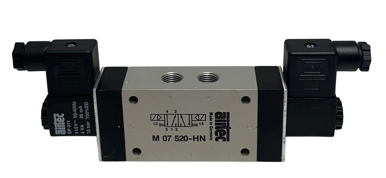 AIRTEC M 07 520-HN / M07520HN SERIES M-07 VALVE 5/2-WAY DOUBLE SOLENOID NSNP