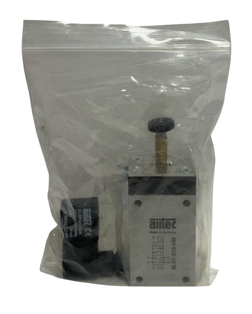 AIRTEC M-07-510-HN / M07510HN SERIES M-07 SOLENOID VALVE 5/2-WAY W/ COIL NSNP