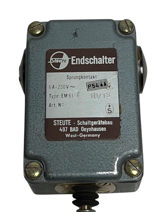 STEUTE EM61 T 1O/1S / EM61T 10/1S / EM61 T 1Ö/1S LIMIT SWITCH SNAP CONTACT NSNP