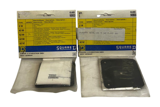 2 SQUARE D 9003-KZ66 / KZ66 / 9003KZ66 RUBBER SEALS 60x60mm OEM NSFS