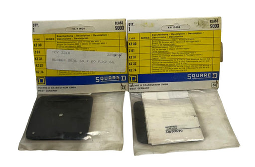2 SQUARE D 9003-KZ66 / KZ66 / 9003KZ66 RUBBER SEALS 60x60mm OEM NSFS