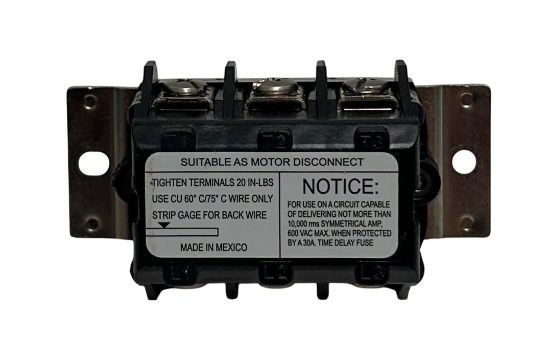 LEVITON MS403-DS / MS403DS INDUSTRIAL MOTOR STARTER SWITCH 3P BLACK 600V NSMP