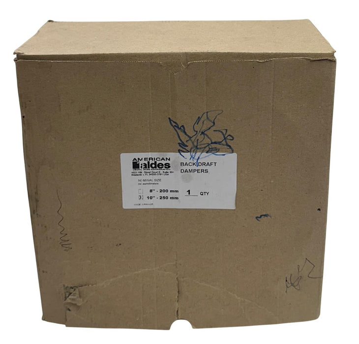 AMERICAN ALDES 10'' - 250mm OEM SPRING-LOADED BACKDRAFT DAMPER PROFESSIONAL NSMP